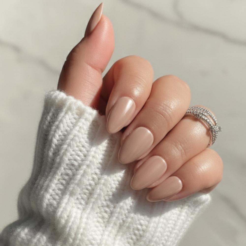 Sugar Tips Rosé All Day Nude Minimalist Glazed Almond Press-On Nails