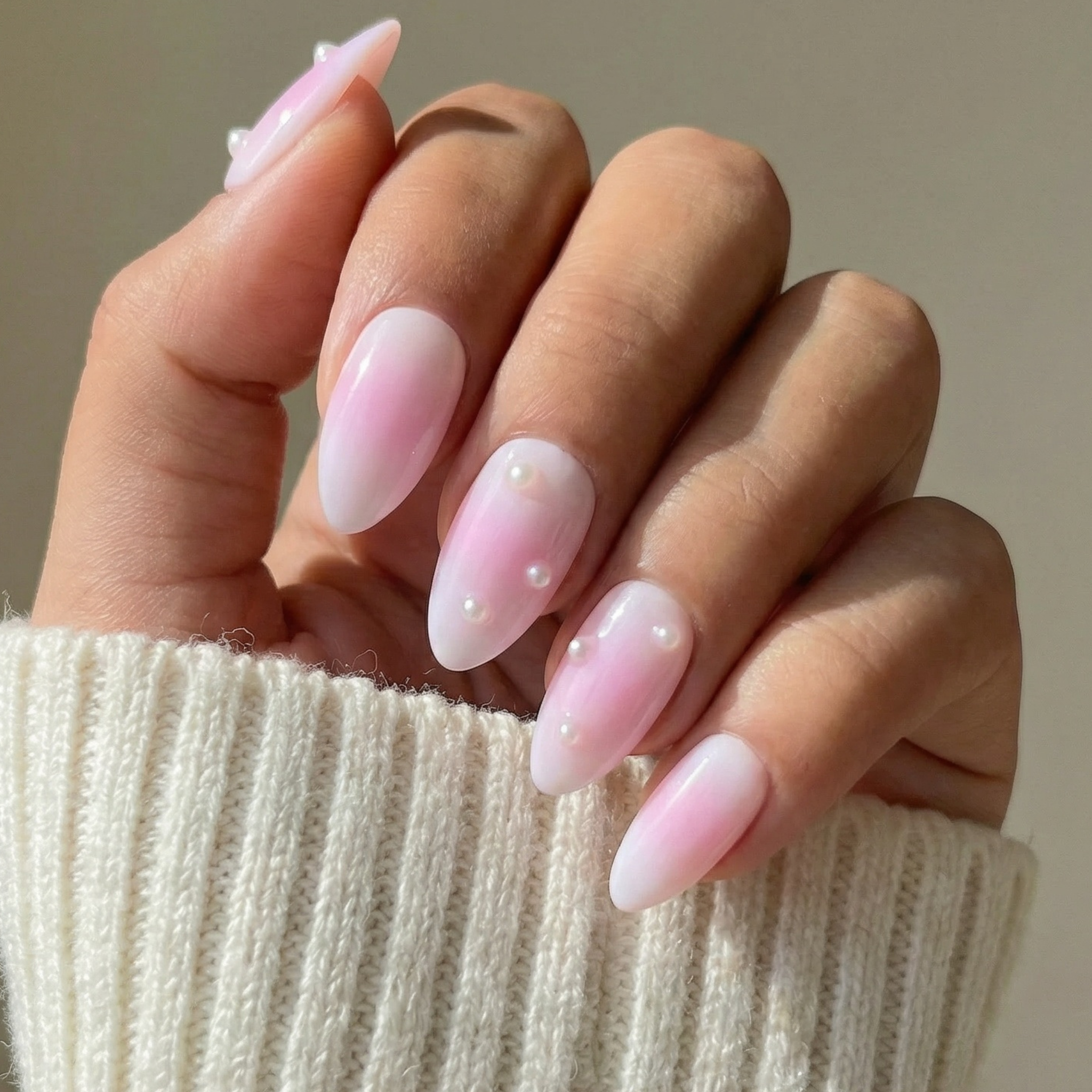 Too Glossy To Care Medium Almond